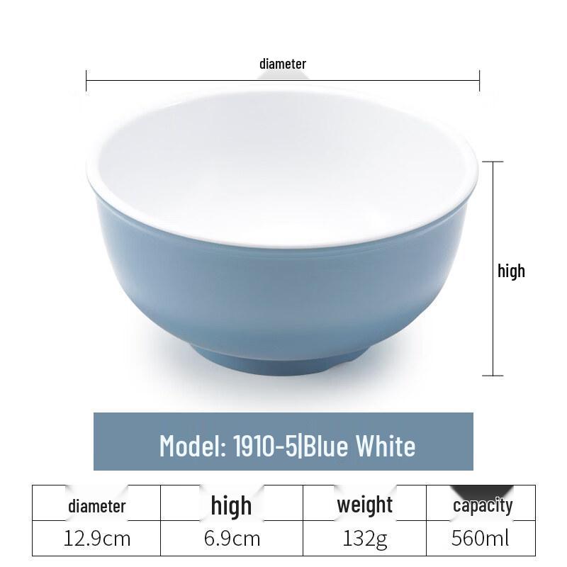 

Yipan Melamine Resin Deep Soup Bowls (Set of 5)