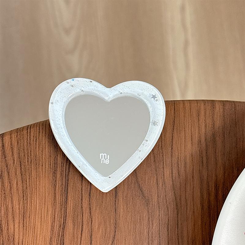 

Solid Color Glitter Mirror, Mobile Phone Airbag Bracket, Wind Simple Makeup Mirror, Pasting Decorative Ideas
