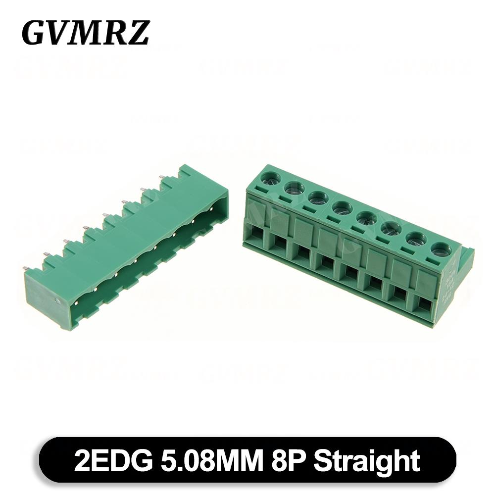5Set/lot KF2EDGK Terminal Block Male Female 5.08 mm Plug-in Seal PCB Connector 2EDG PCB 2P 3P 4P 5P 6P 7P 8P 9P 10P 12P