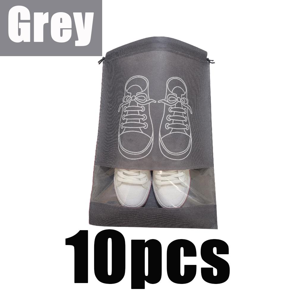 5/10/30pcs Shoes Storage Bags Portable Non-Woven Fabric Large Capacity Travel Waterproof Moistureproof Clothing Classified Bags