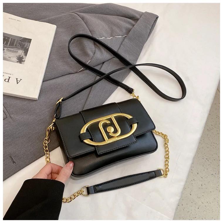Women's Designer Bags Leather Metal Buckle Fin Wing Plaza Shoulder Bags Fashion Ladies Casual Messenger Bags