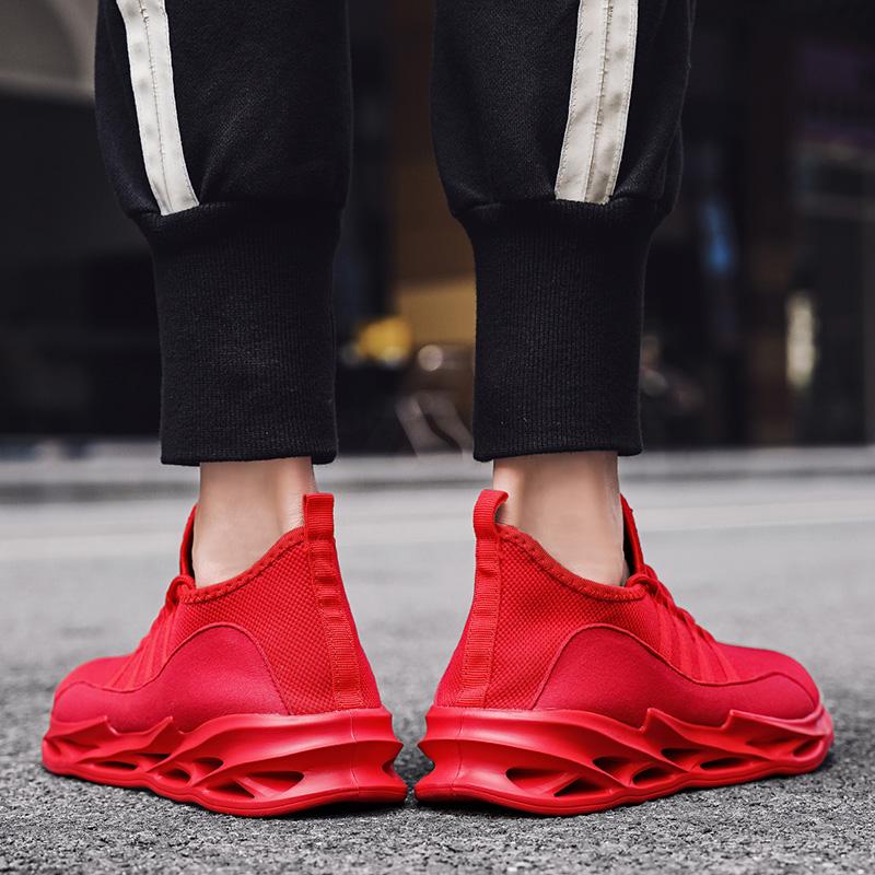 Wiosna/jesień Męskie duże rozmiary latające, tkane i oddychające powierzchnie siatkowe Ultralekki stołek Męskie buty sportowe na świeżym powietrzu