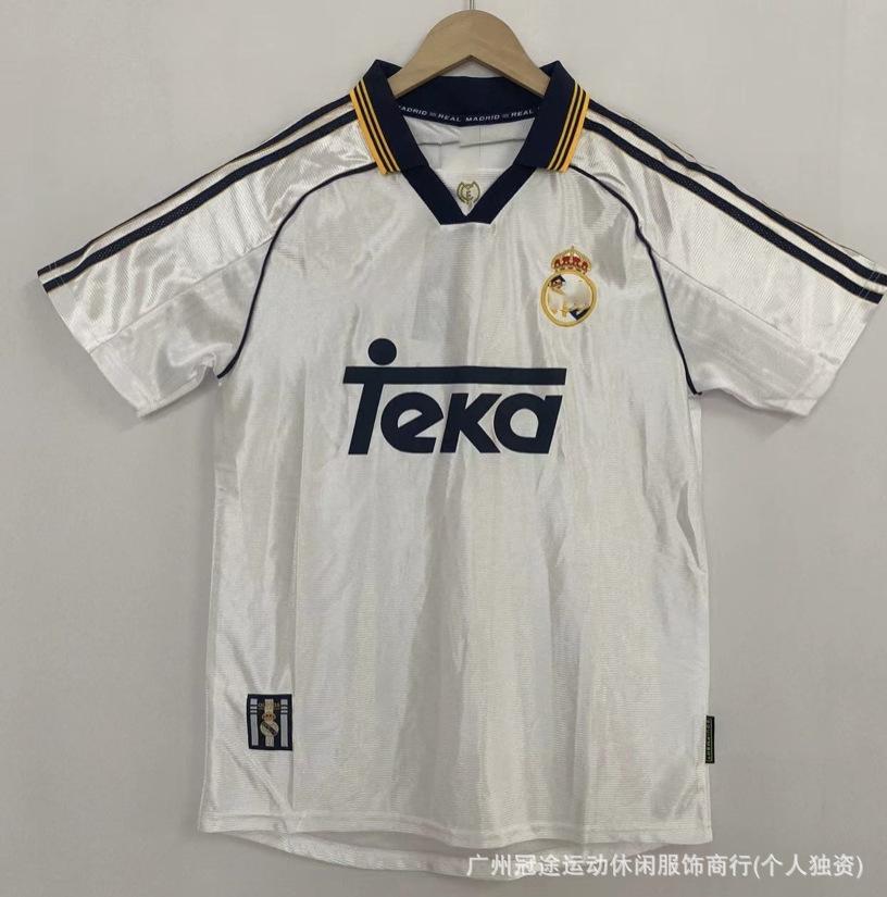 Retro Football Jersey Old Collection Club Manchester United, Real Madrid AC Short-sleeved Long-sleeved Football Uniform Can Be Printed