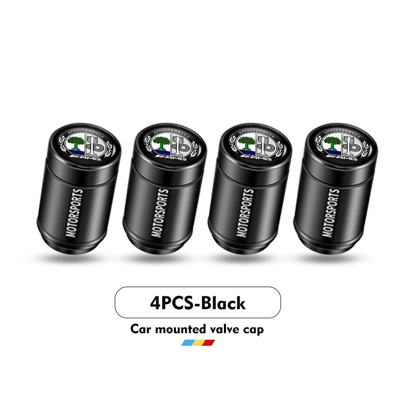 

Car Sticker 4pcs Car Wheel Hub Valve Stem Cap Decor Motorcycle Bicycle For Mercedes Benz AMG A B C E S G Class W201 W210 W108 W2