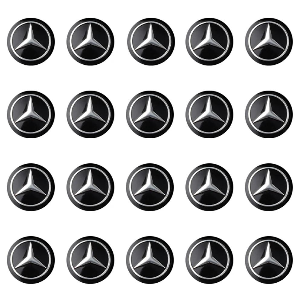 CSF1 10/20pcs 14mm Replacement Car Key Badge Stickers Emblem Auto Key Decoration For Mercedes Benz A B C E R G Class AMG W124 W169
