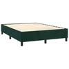 Vidaxl Continentaal Bed Met Matras, Groen, Fluweel, 140X190 Cm