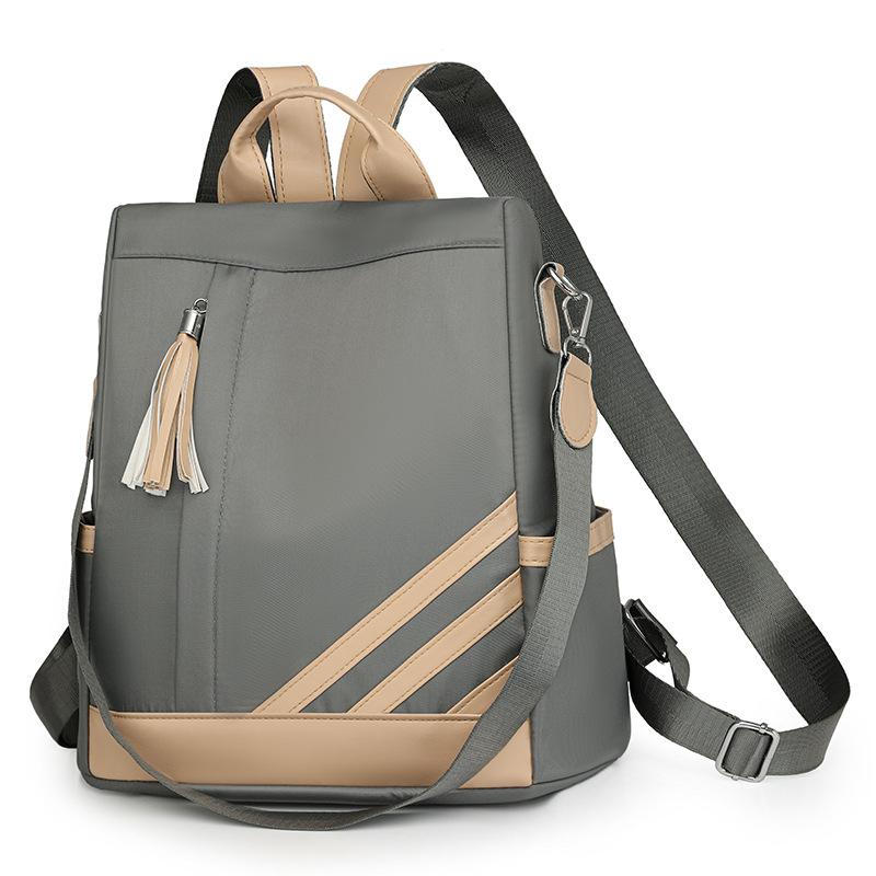 Autumn Women's Backpack Large Capacity Fashionable Contrasting Color Anti-theft Printing Shoulder Bag Backpack