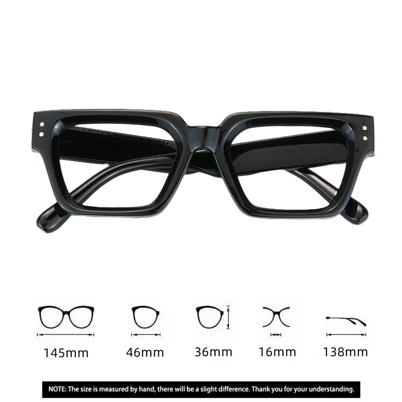 New Transparent Computer Glasses Anti Blue Light Square Frame for Women Men Unisex Eyewear Optical Spectacle