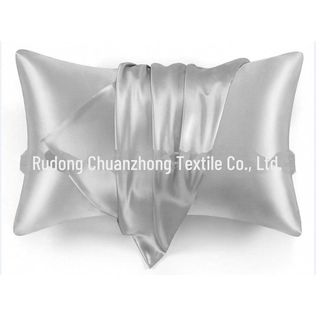 Multi-color Satin Imitation Silk Pillowcase Pair for Trade