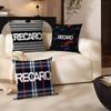 Trendy R-Recaros Logo Cushion Cover Pillowcase Upholstery Sofa Throw Pillow Home Decor Pillowcas