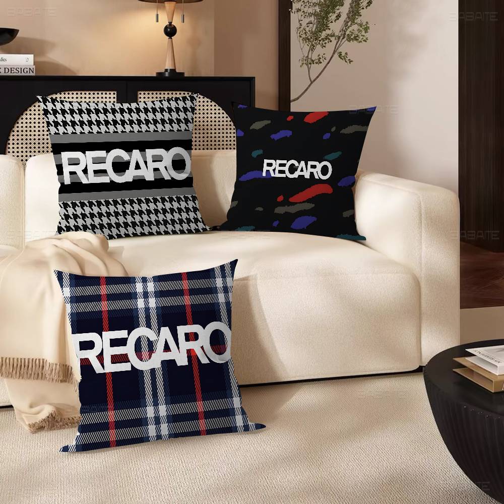 Trendy R-Recaros Logo Cushion Cover Pillowcase Upholstery Sofa Throw Pillow Home Decor Pillowcas