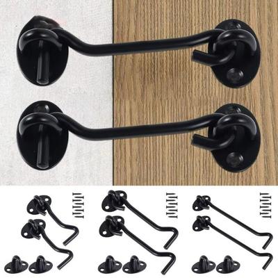 New Stainless Steel Safety Door Bolt Windproof with Screws Latch Silent Door Window Hook