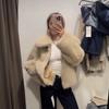 Womens Faux Fur Jacket Loose Fit Winter 2025 Street Style Versatile Outerwear