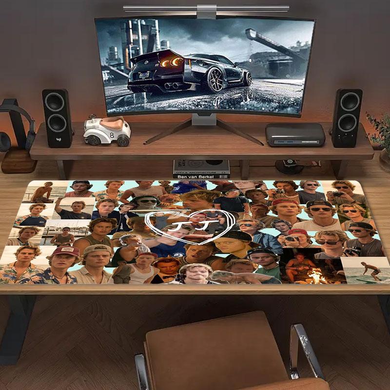 Rudy Pankow JJ Maybank Large Size Mouse Pad Large Gaming Table Cushion Non-slip Laptop Tablet Big Mousepad XXL Mat Mini PC Playmat With Lock edge
