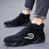 New Men's Ankle Boots Outdoor Lightweight Casual Short Boots Work Autumn and Winter Plush Snow Boots 2024 High Top Sports Shoes