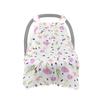 114 * 90cmCelsius 44.9 * 35.4in Baby Car Seat Cover Breathable Muslin Car Seat Canopy Nursing Cover for Infant Boys Girls