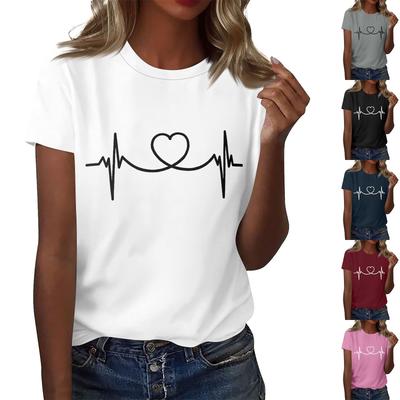 Damska koszulka z krótkim rękawem, solidna, seksowna, urocza koszulka Slim Fit, obcisły, krótki top