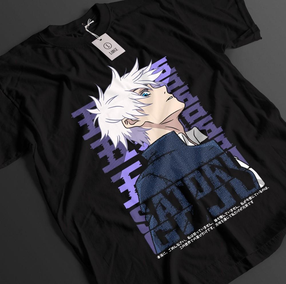 

Jujutsu Kaisen Shirt Gojo Satoru T-Shirt Sukuna Toji Top JJK Anime Unisex Tee 3XL