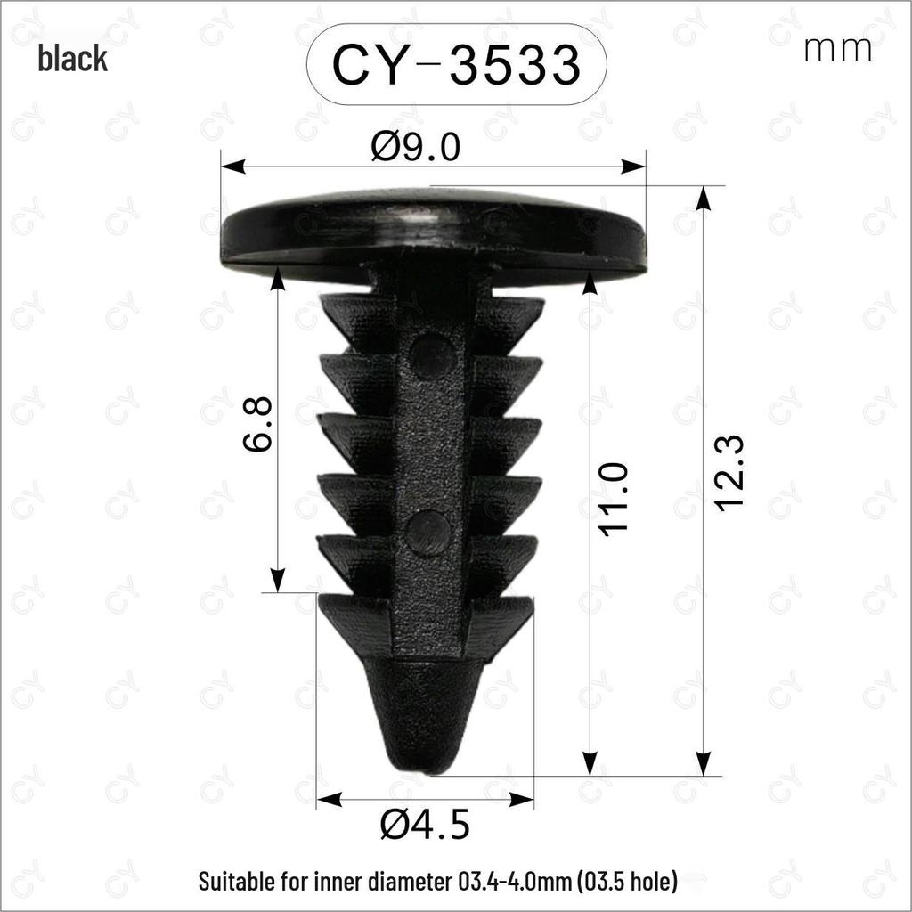 Universal Nylon Christmas Tree Car Rivet Screws