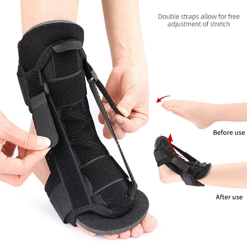 Adjustable Foot Drop Orthosis Brace Ankle Support With Plantar Fascia Support And Aluminum Splint For Stability