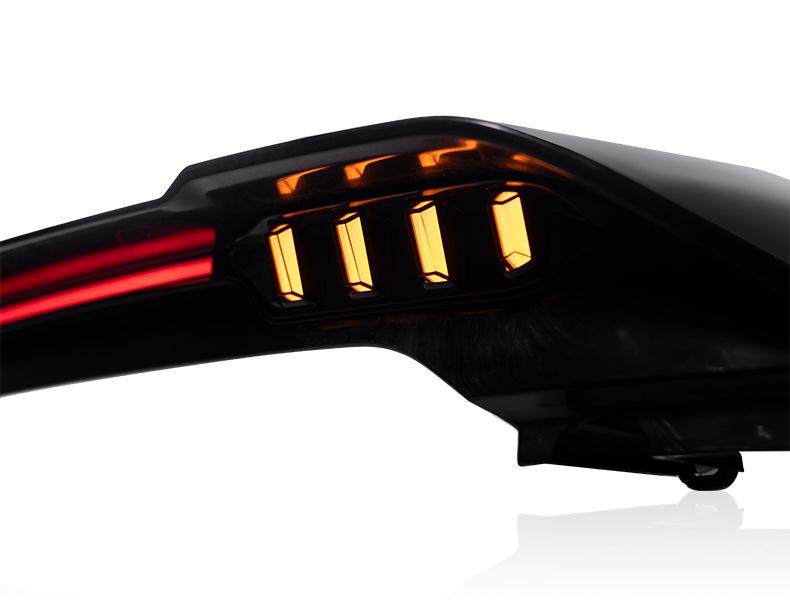 Rear Spoiler with Lights for 2020-2025 Land Rover Defender: Turn Signal, Daytime Running, Brake Lights, Mechanical Version