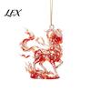 Modern Home Wall Decor 2D Acrylic Goat Christmas Hanging Ornament, 3.15 Inch Farm Animal Xmas Tree Personalized Car Window Charms Decoration for Rear