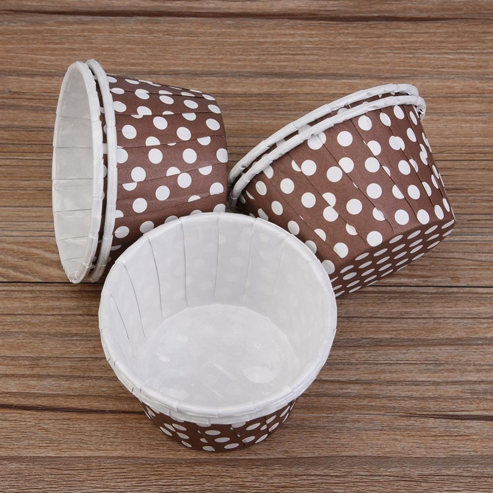 100PCS Paper Cupcake Liner Grease Resistant Baking Cup New Muffin Baking Cup  Dessert Decoration