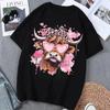 Highland Cow Floral Crown Animal Printed T Shirt Women Clothes Summer Fashion Tops Tee Shirt Femme Harajuku Shirt  Y2k T Shirt