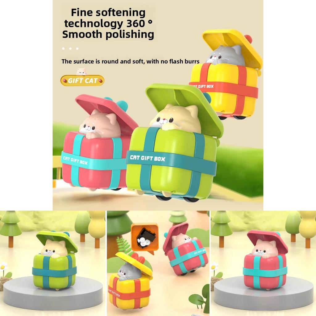 Preschool Learning Toy With Pressing Slider Cat For Early Education Kids