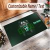 Personalized Crystal Velvet Carpet Sporting CP Pattern Non Slip Floor Rug