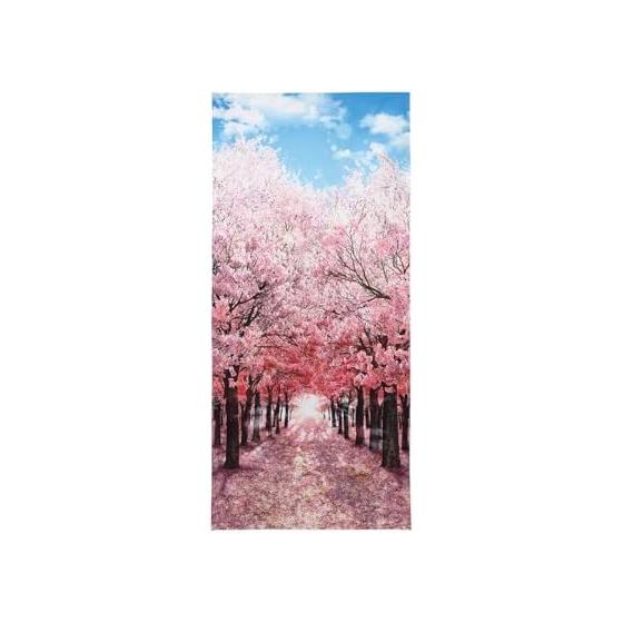 next.design Noren Noren 180cm Length Spring Cherry Blossom Row Flowers Long Length Decoration Decoration Stylish Japanese Modern Scandinavian Long