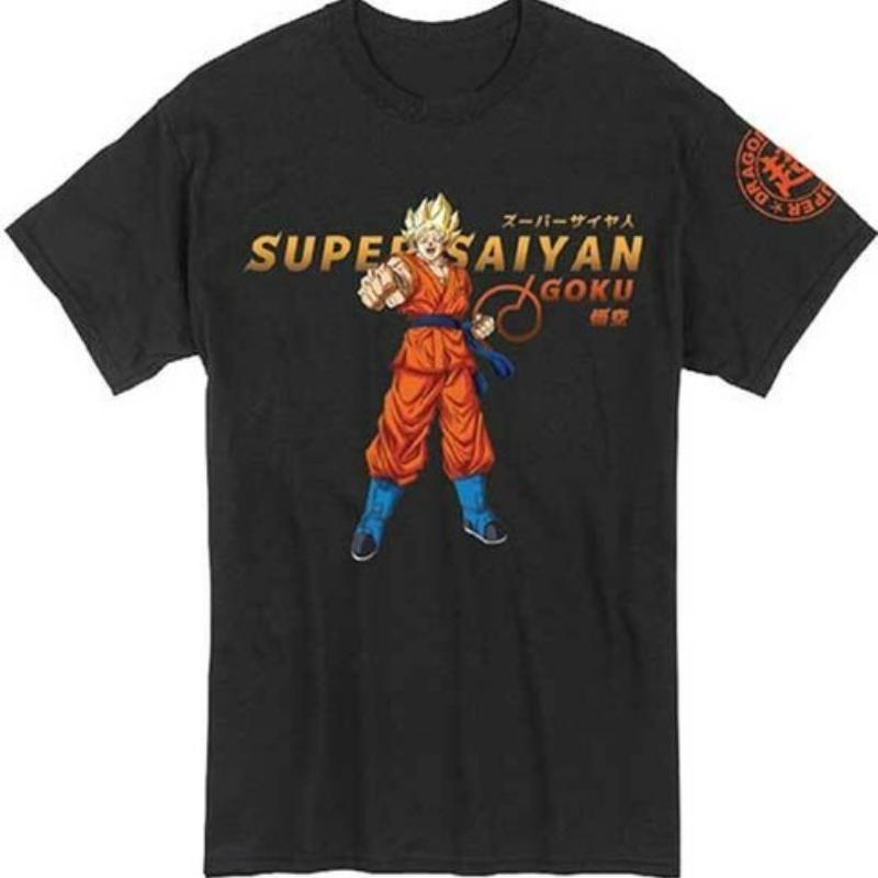 American Retro Dragon Ball Z Warrior New Adult T-shirt Men's T-shirt Summer New Retro Fashion Men's and Women's Streetwear