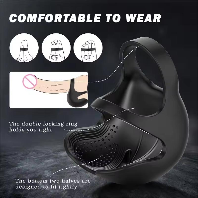 2024 High Quality Penis Sleeve Men's Underwear Cock Ring Remote Male Vibrator Sex Toys Underwear Panties Sex Ring for Adult Men