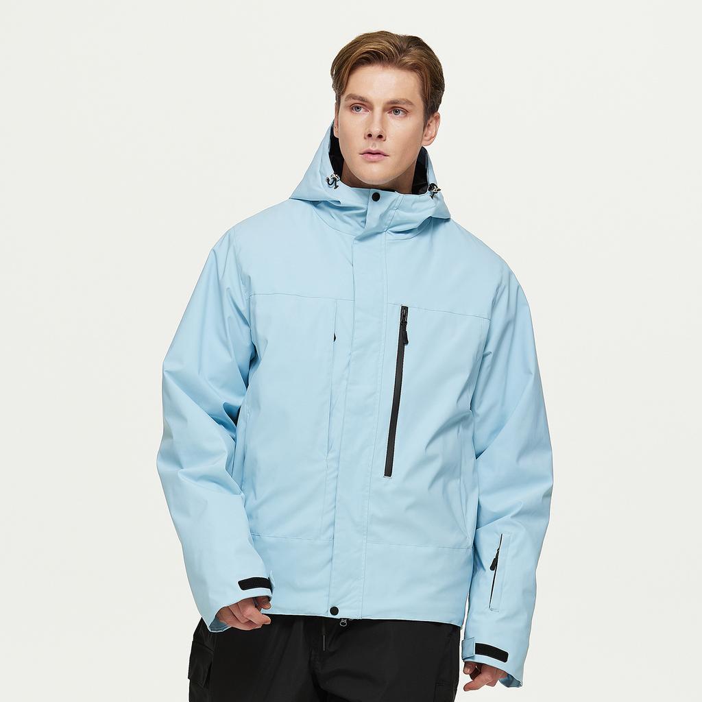 Hooded Ski Jackets for Men and Women Outdoor Winter Warm Snowboarding Jacket Waterproof Windproof Skiing Jacket Unisex Breathable Insulated Snow Coat