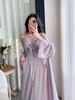 Ice silk pajamas women's spring and autumn long suspender pajamas, two summer pure desire sexy long skirts with chest pads, and robes