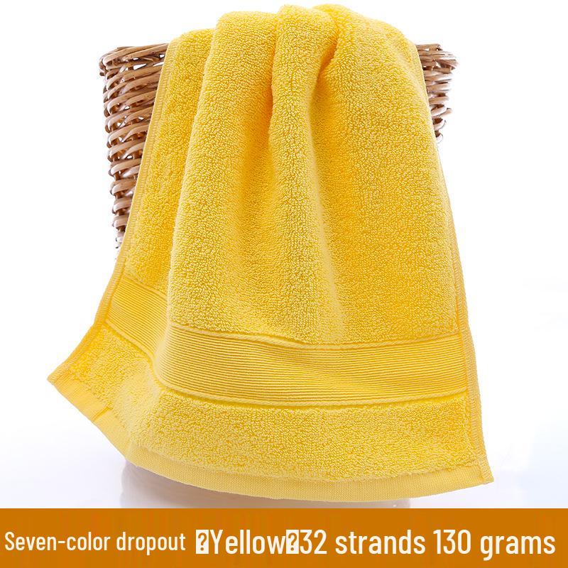 Thick Absorbent Pure Cotton Face Towel with Embroidered Logo for Adults