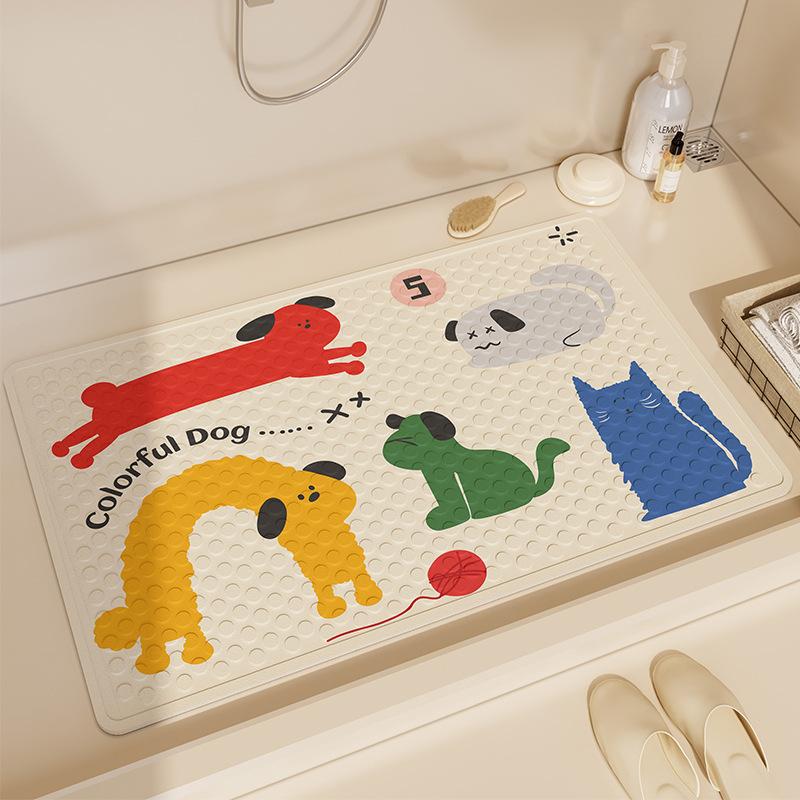 

Простой противоскользящий коврик для щенков с присоской для детей, пожилых людей, беременных женщин, ванной комнаты, купания, противоскользящий коврик для щенков с присоской для предотвращения падения 40*70cm