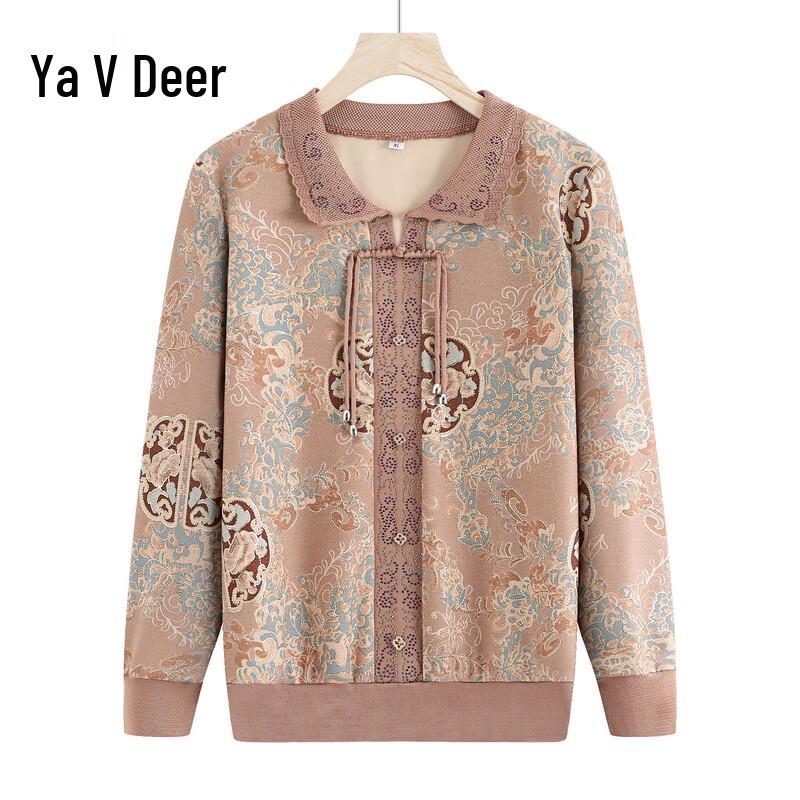 Женский новый вязаный топ в китайском стиле Yalu с длинным рукавом 3XL