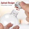 25pcs Christmas Candy Fillable Bottles Clear Plastic Ball Ornament DIY Drift Wishing Bottles Petals Fillable Juice Bottles 150ml