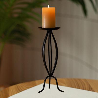 Iron Art Candle Holder Tealight Decorative Stable Table Centerpiece Stand for Pillar