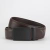 Dolly Road, Reverse Buckle Belt 3.5 Automatic Buckle Two-Layer Cowhide Belt, Men'S Leisure Belt