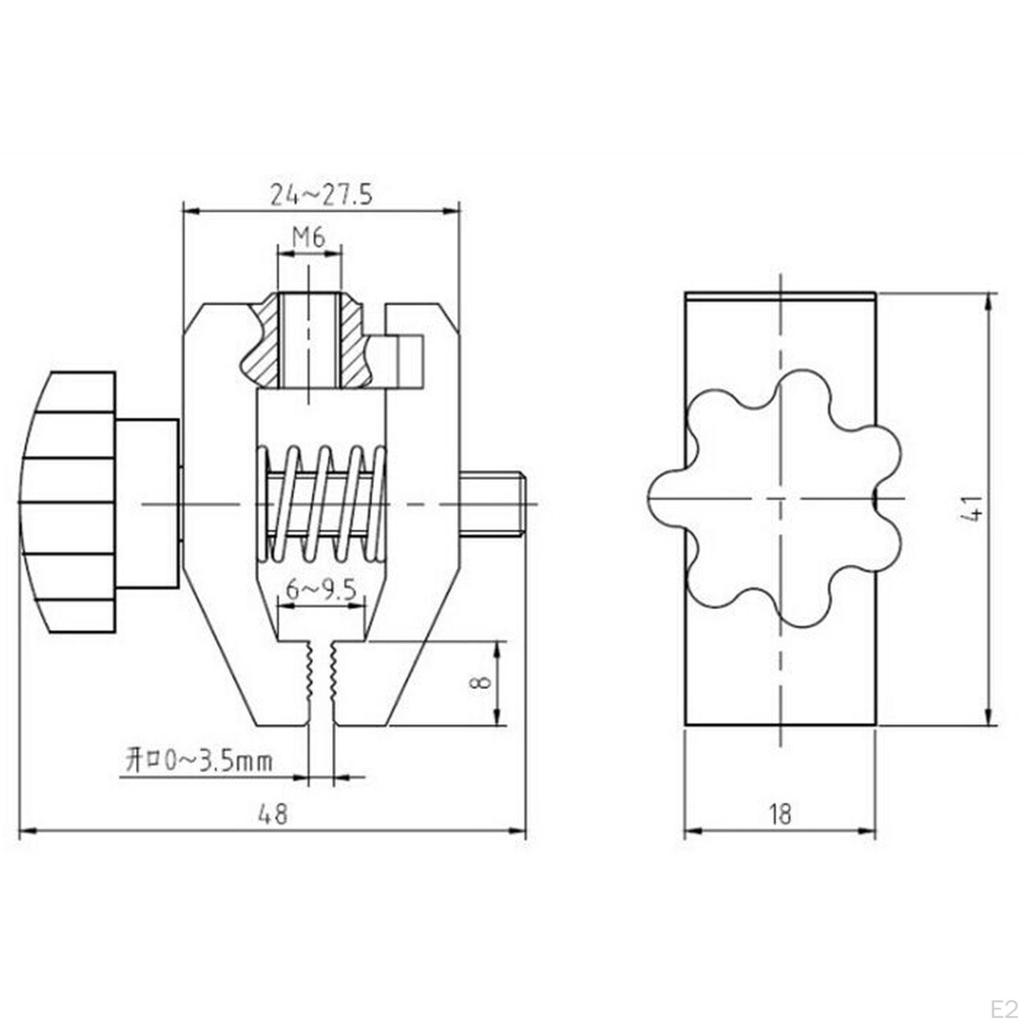 Push Fixture Force Clamp Accessories Easy Installation High Performance Replacement Jaw Thrust