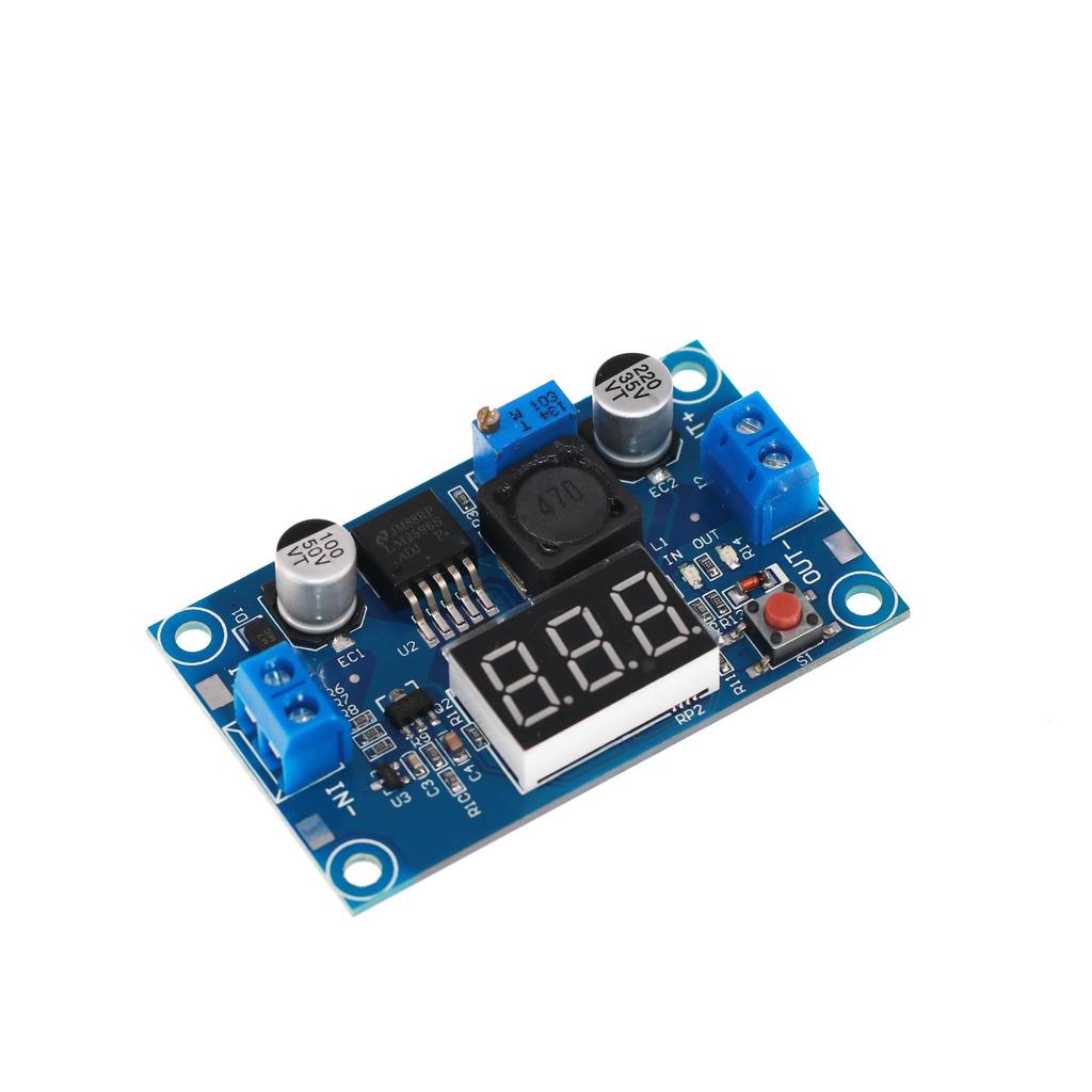 LM2596 DC-DC Adjustable Buck Module with Voltage Display