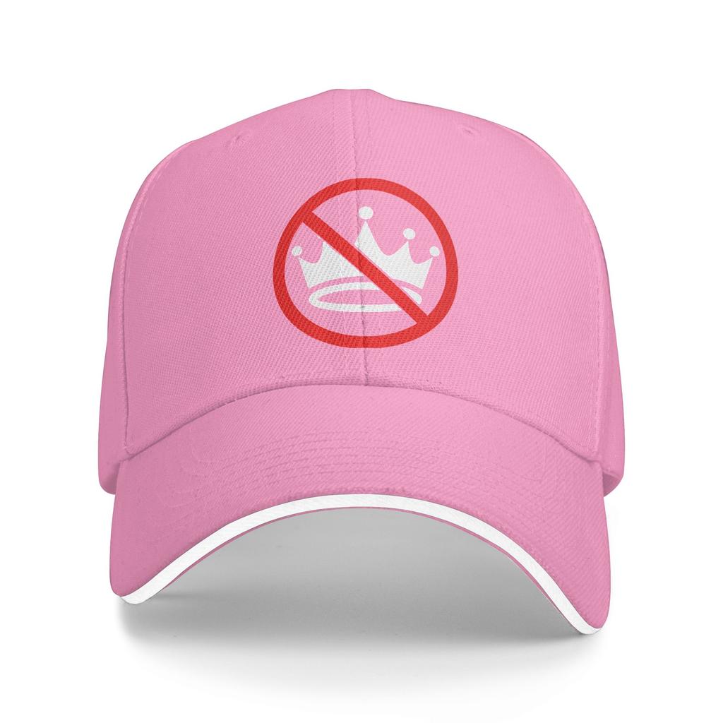 No Kings Sun Baseball Cap Summer Unisex-Teens Print Trucker Hat Adjustable Stylish Hunting Camping Baseball Caps
