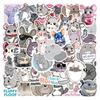 Set de 55 de Autocolante Impermeabile cu Desene Animate Totoro și Chinchilla pentru Jurnale, Sticle de Apă și Laptopuri