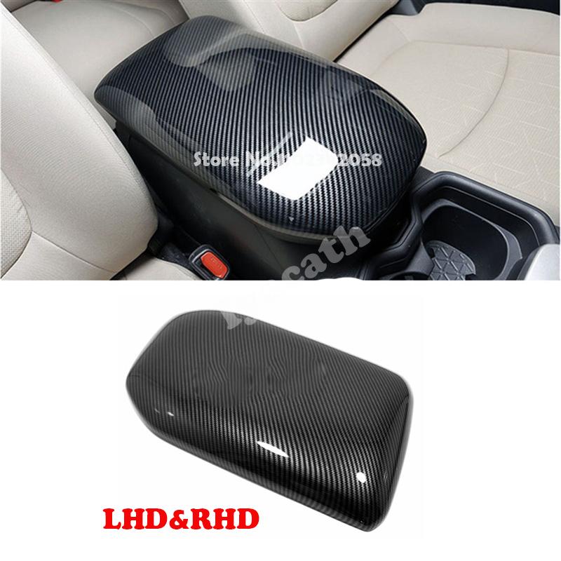 For Toyota RAV4 RAV 4 XA50     23 ABS carbon center control Storage box armrest panle cover interior accessories