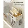 Bydoll Drill-Free Wall-Mounted Hair Dryer Holder
