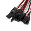 Servo Extension Cable Lead Wire 100mm 3.93 inch 3 Pin Cord Male to Male JR Plug for Futaba (Pack of 10PCS)