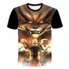 New Naruto Cartoon Character 3D Digital Printed Men's Cartoon T-shirt
