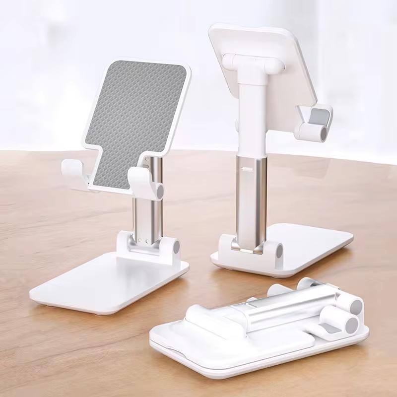 Adjustable Desktop Phone Stand - Foldable, Non-Waterproof ABS Material, Universal 10.16-20.32cm Devices, Perfect for Office